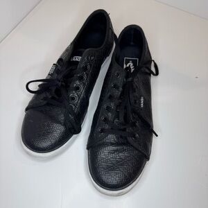 VANS OTW Women 8 Black Sculpted Leather Low‑Top Skate Shoes Sneakers Streetwear